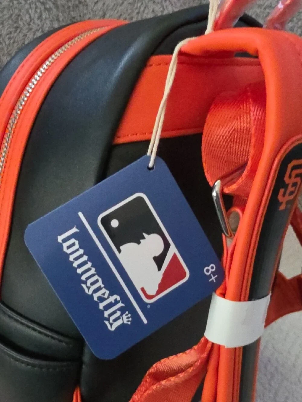 Loungefly San Francisco Giants Orange & Black Mini Backpack